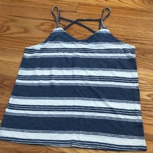 Blue and White Stripped Top